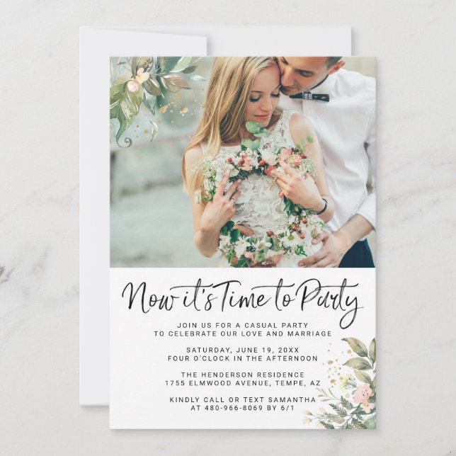 Nada Lujoso Solo Amor | Recepción de Boda (Anverso)