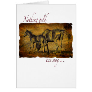 Nada oro puede permanecer