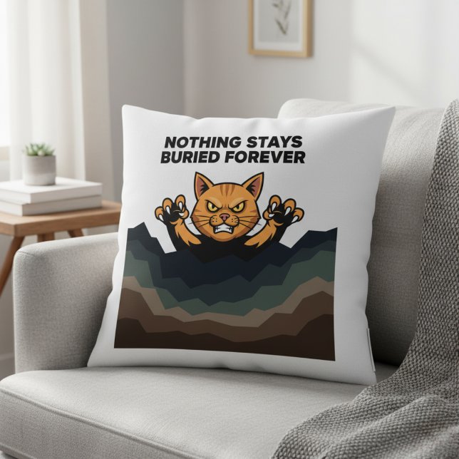 "NADA PERMANECE ENTERRADO PARA SIEMPRE" Almohada a (Subido por el creador)