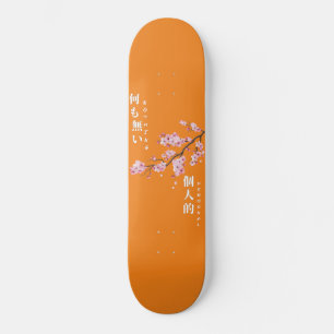 Nada personal - Skateboard con flores de cerezo