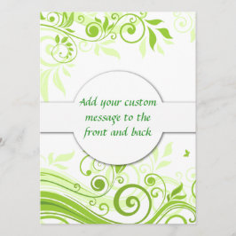 Nadaciones florales en tonos de verde fresco