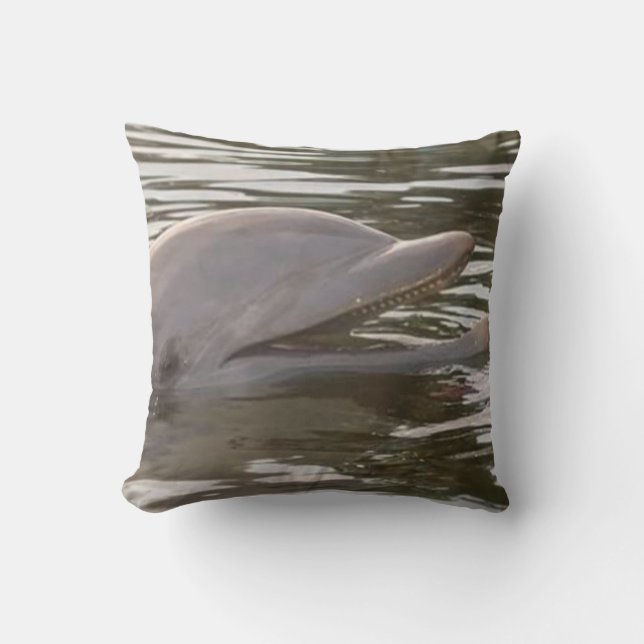Nadando con el Cojín decorativo de los delfines (Anverso)