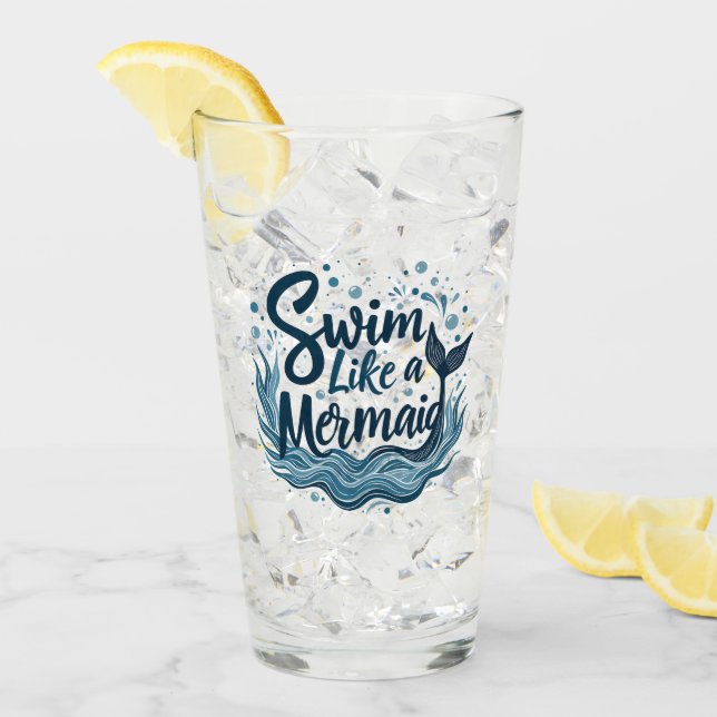 Nadar como una sirena de arte de citas musicales o (Anverso (hielo))