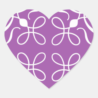 Nadar en Pegatina de Corazón Púrpura