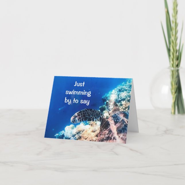 NADAR PARA DECIR **FELIZ 60º CUMPLEAÑOS** Tarjeta (Anverso)