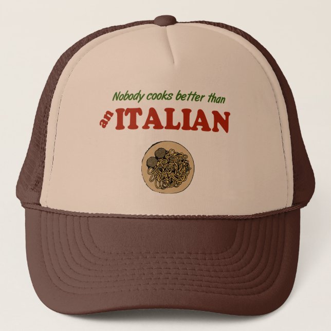 Nadie cocina mejor que un gorra italiano (Anverso)