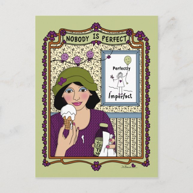 Nadie es Perfecto_A_ Tarjeta Postal (Anverso)