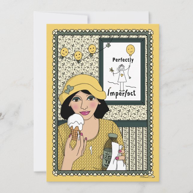 Nadie es tarjeta plana Perfect_C 5"x7" (Anverso)