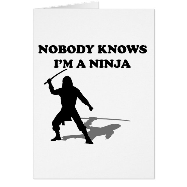 Nadie sabe que soy un Ninja (Frente)