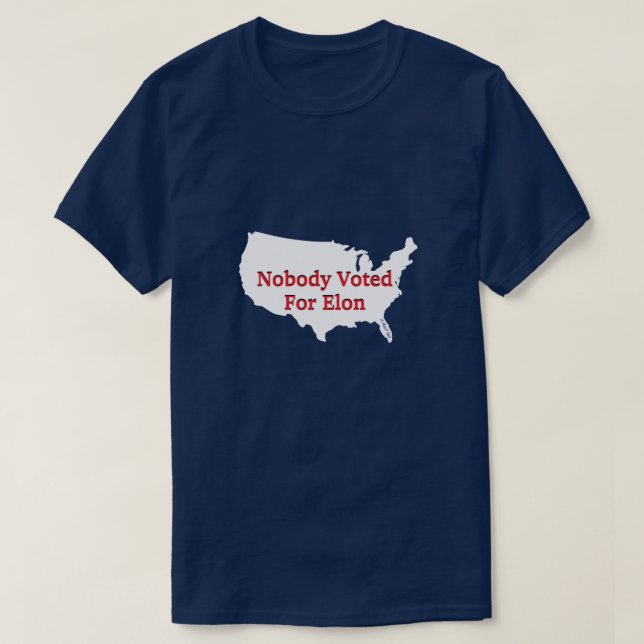 Nadie votó por Elon - Una camiseta del señor P (Diseño del anverso)