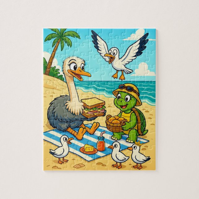 Nae Nae & Lulu Adventures Beach Picnic Puzzle Page (Vertical)