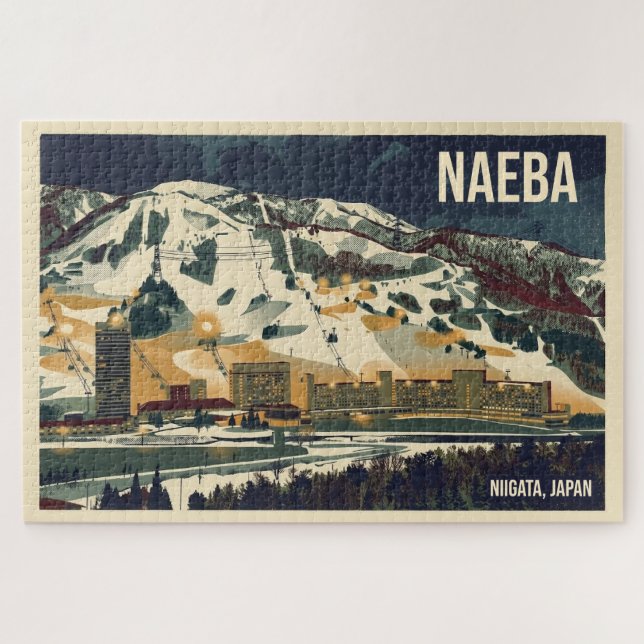 Naeba Niigata, Japan 1 - Jigsaw Puzzle 1014 (Horizontal)