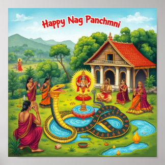 Nag Panchami Ka - Arte del Serpiente Sagrado -नाग