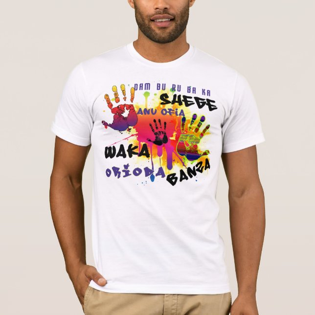Naija jura la camiseta de las palabras (Anverso)