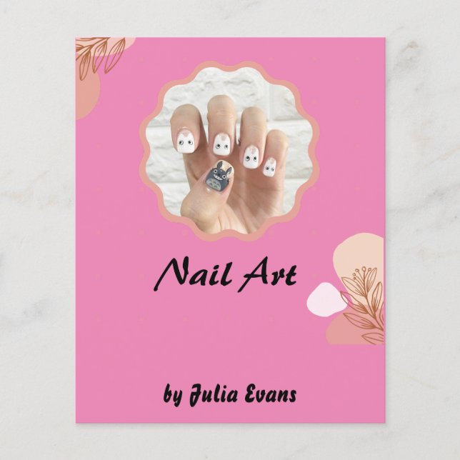Nail Design Acrylic Floral Flyer (Frente)