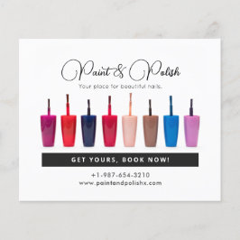 Nail Polaco Color Set Nail Salon Flyer