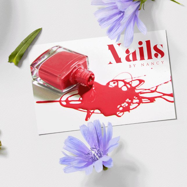 Nail Salon Manicurist Botella Polaca Tarjeta de Ne (Subido por el creador)
