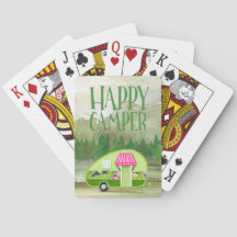 Naipes al aire libre del campista