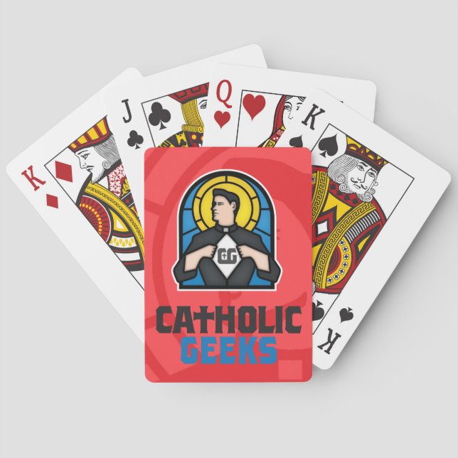 Naipes católicos de los frikis (Reverso)