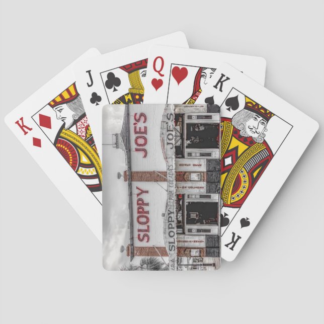 Naipes de Key West de Joe descuidado (Reverso)