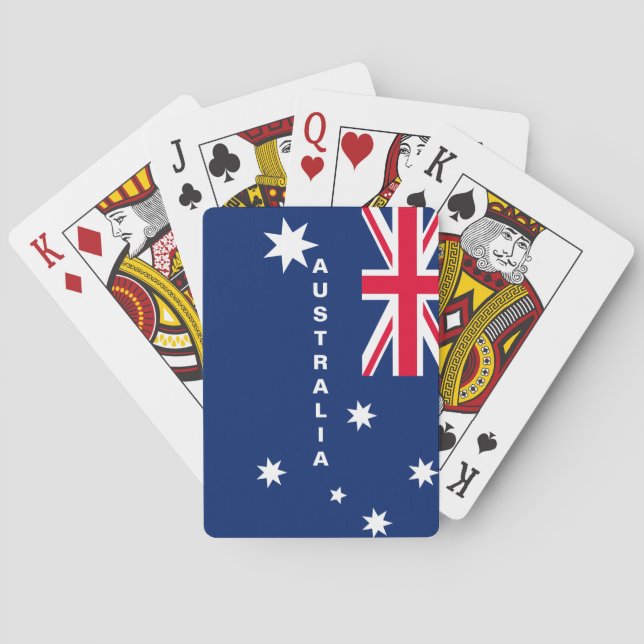 Naipes de la bandera de Australia (Reverso)