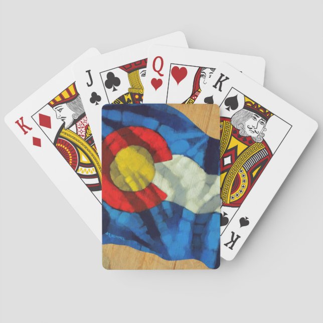 Naipes de la bandera de Colorado (Reverso)