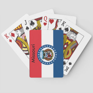 Naipes de la bandera del estado de Missouri