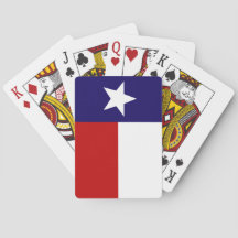 Naipes de la bandera del estado de Tejas
