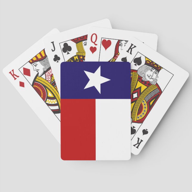 Naipes de la bandera del estado de Tejas (Reverso)