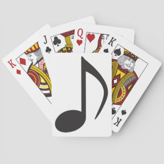 Naipes de la nota de la música