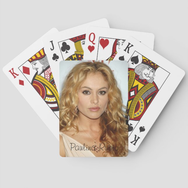 Naipes de la obra clásica de Paulina Rubio (Reverso)