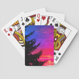 Naipes de la puesta del sol