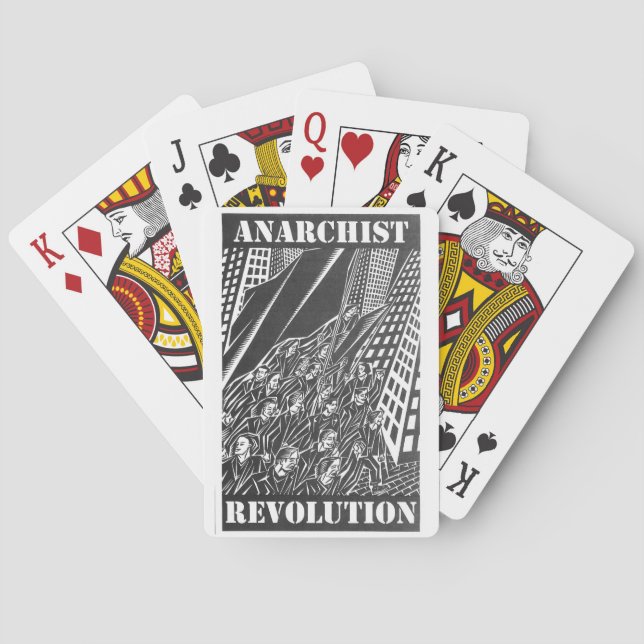 naipes de la revolución del anarquista (Reverso)