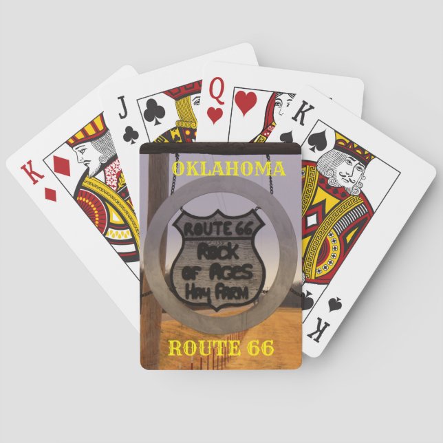 Naipes de la ruta 66 de Oklahoma (Reverso)