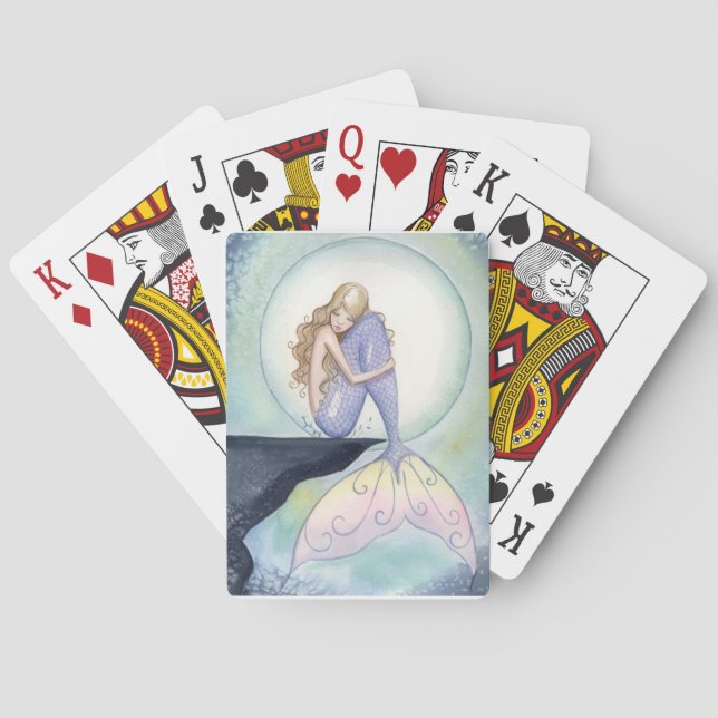 Naipes de la sirena de Camilo Grimshaw en descanso (Reverso)