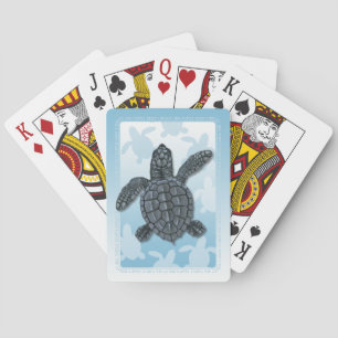 Naipes de la tortuga de mar de Ridley de Kemp