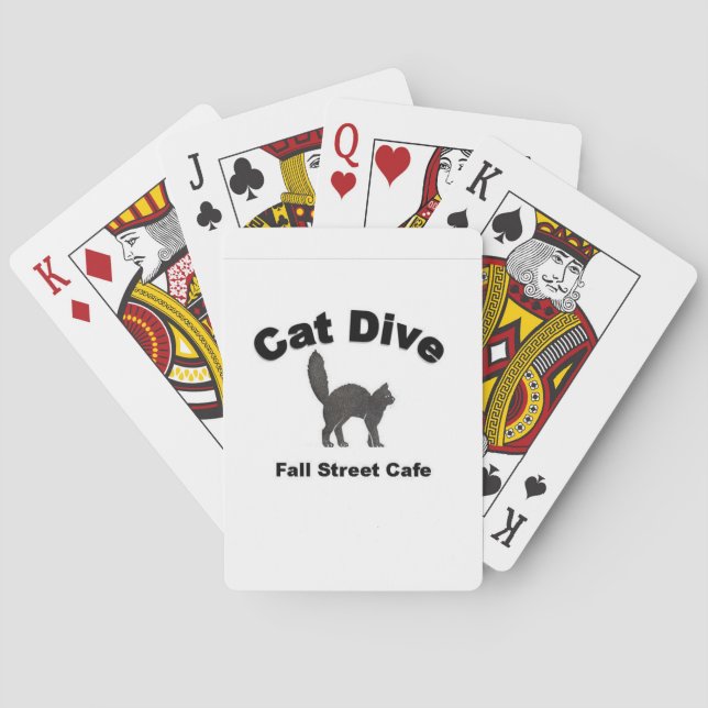 Naipes de la zambullida del gato (Reverso)