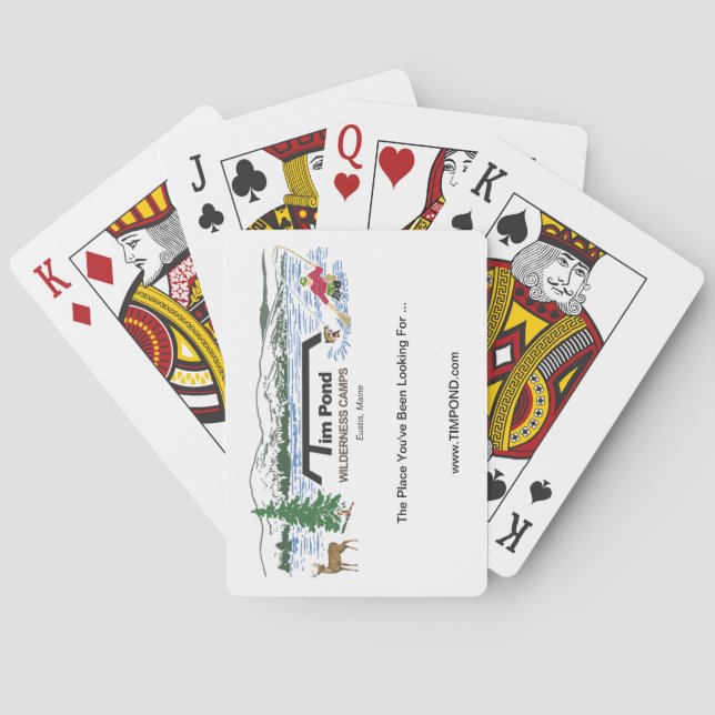 Naipes de los campos del desierto de la charca de (Reverso)