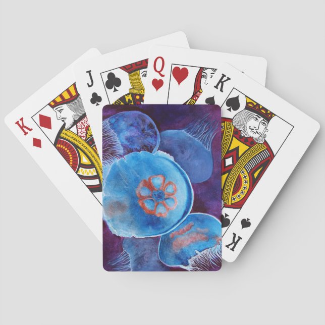 Naipes de los pescados de jalea (Reverso)