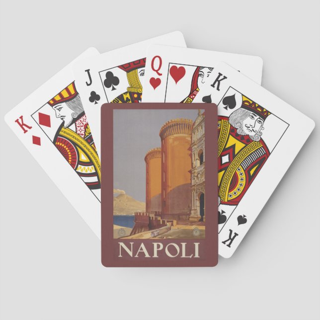 Naipes de Napoli del vintage (Nápoles) Italia (Reverso)