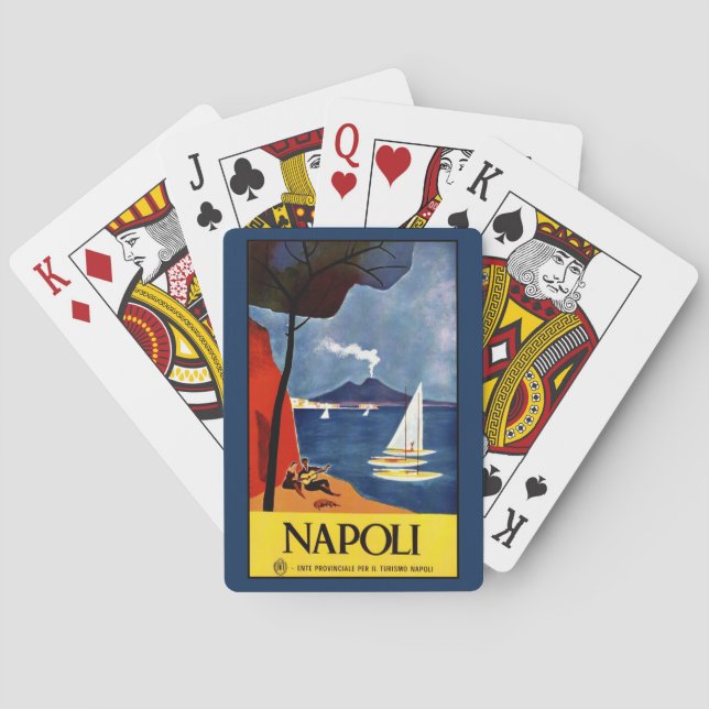 Naipes de Napoli del vintage (Nápoles) Italia (Reverso)