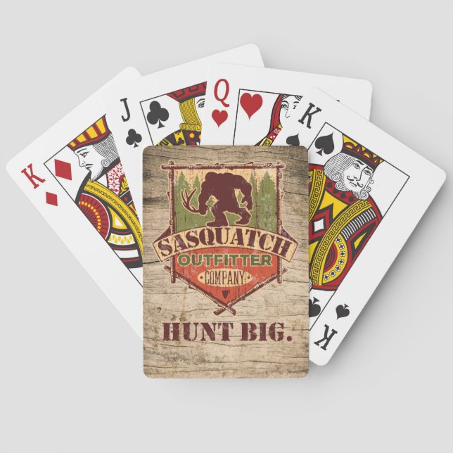 Naipes de Sasquatch Outfitter Company (Reverso)