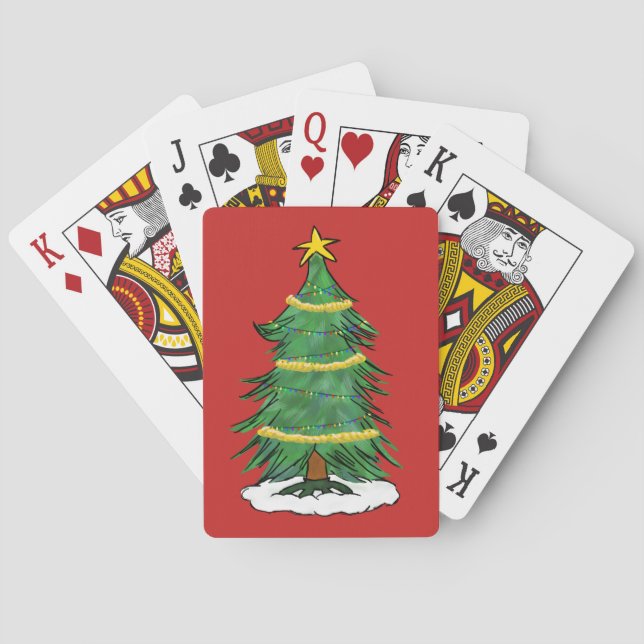 Naipes del árbol de navidad (Reverso)
