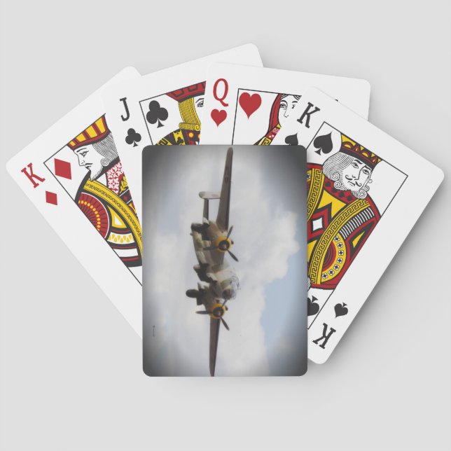 Naipes del bombardero de la Segunda Guerra Mundial (Reverso)