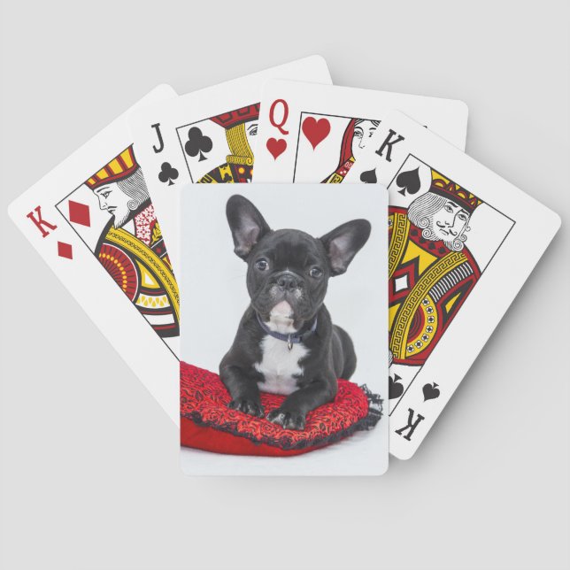 Naipes del bulldog francés (Reverso)