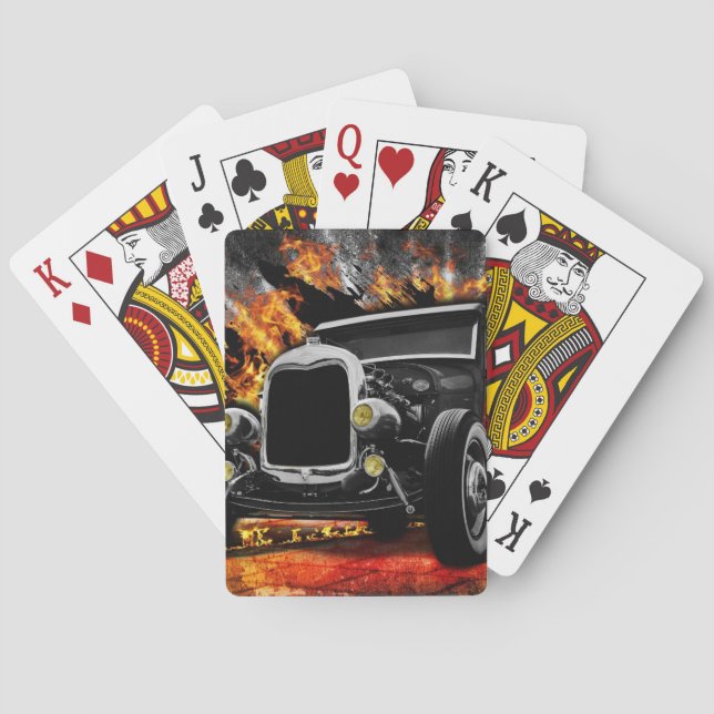 naipes del coche de carreras (Reverso)