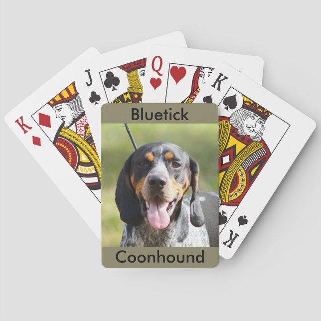 Naipes del Coonhound de Bluetick (Reverso)