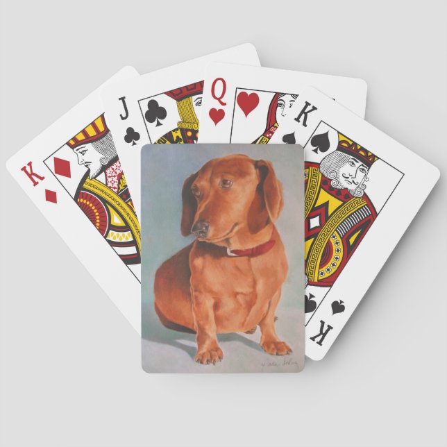 Naipes del Dachshund (Reverso)