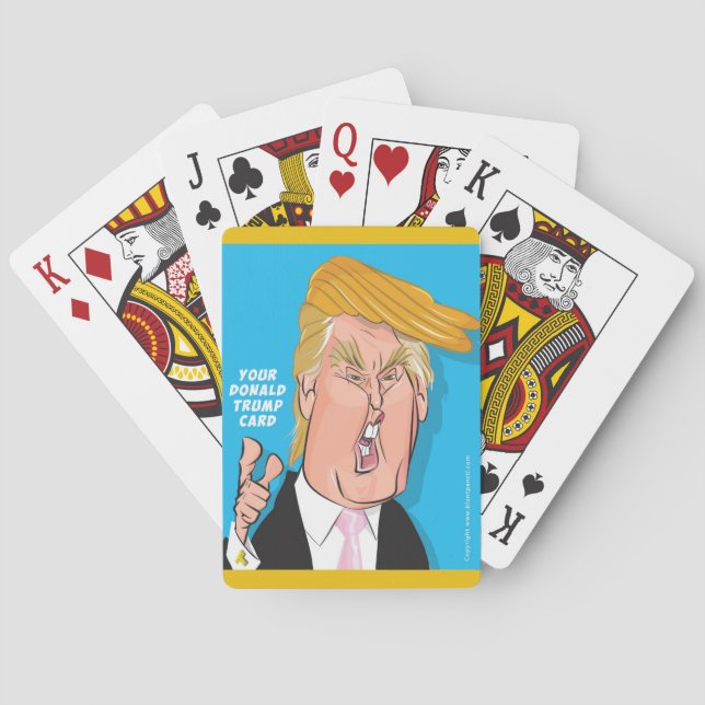 Naipes del dibujo animado de Donald Trump Donald (Reverso)