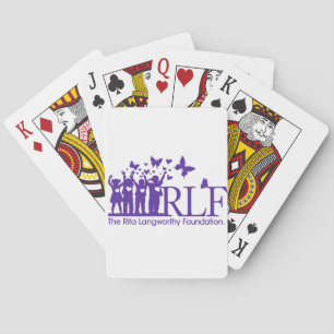 Naipes del logotipo de RLF, caras estándar del